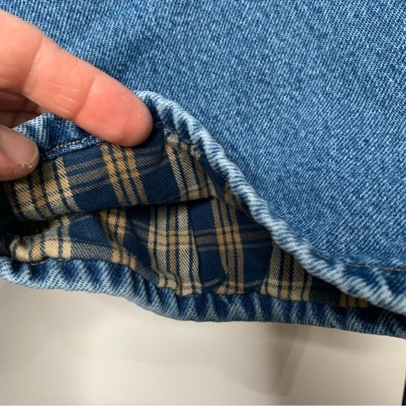 LL Bean Lined Comfort Waist Insulated Jeans Mens Size 37x29 Blue - Picture 3 of 4